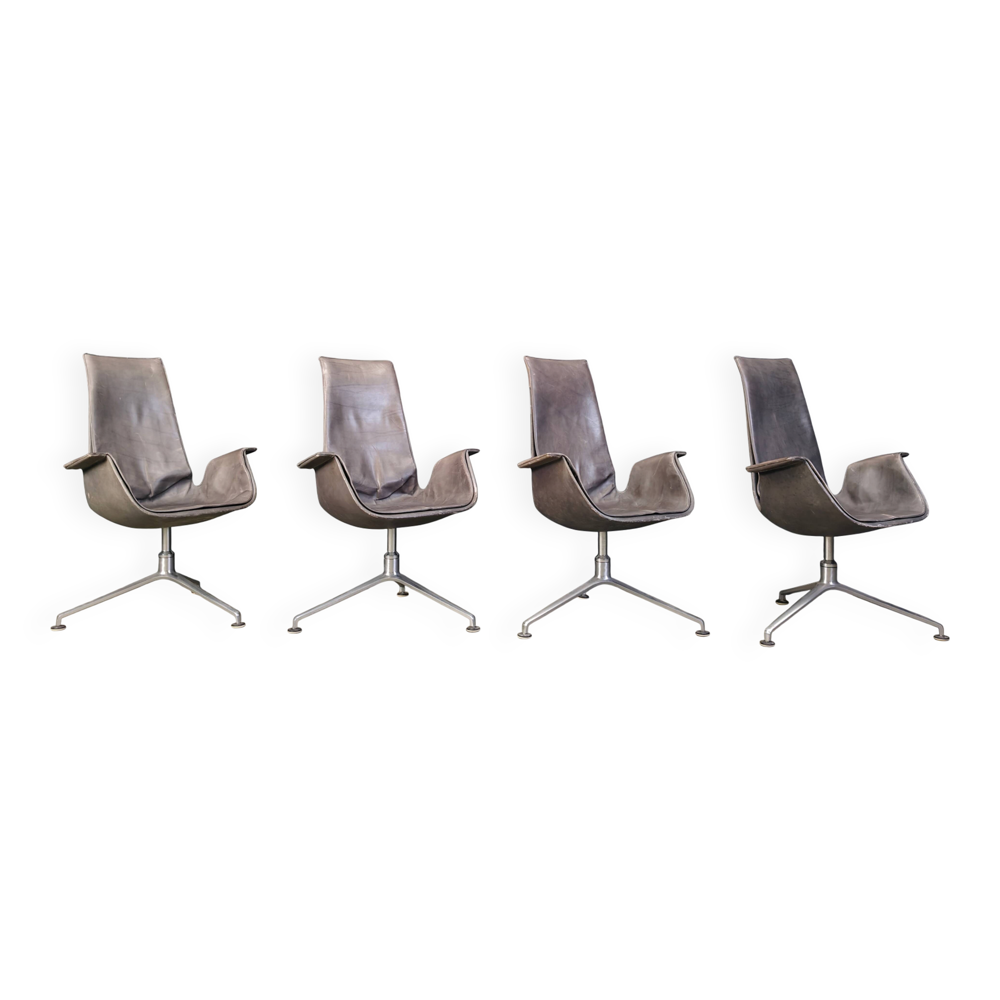 Fk 6725 chairs by Preben Fabricius & Jørgen Kastholm for Walter Knoll