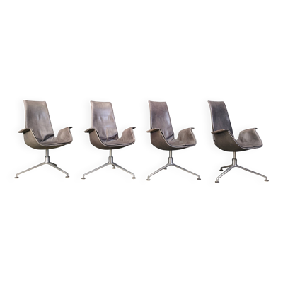 Chaises Fk 6725 par Preben Fabricius et Jørgen Kastholm pour Walter Knoll