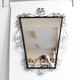 Mid-century 1970s wall mirror