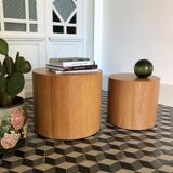 Wooden cylindrical sofa tips