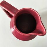 Old raspberry red pitcher from Onnaing, early 20th century.