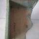 Wall shelf coat rack in old wood