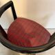Black lacquered armchair