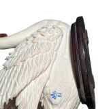 Set of two sculptures representing swans by Guiseppe Armani