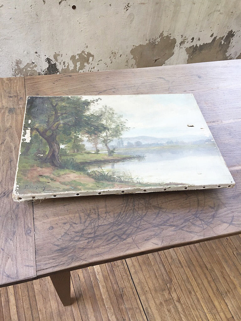 Landscape oil canvas