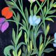 Old painting, still life with tulips, 20th century