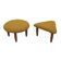 Set of two mustard footstools, Danish design, 1990s, production: Denmark