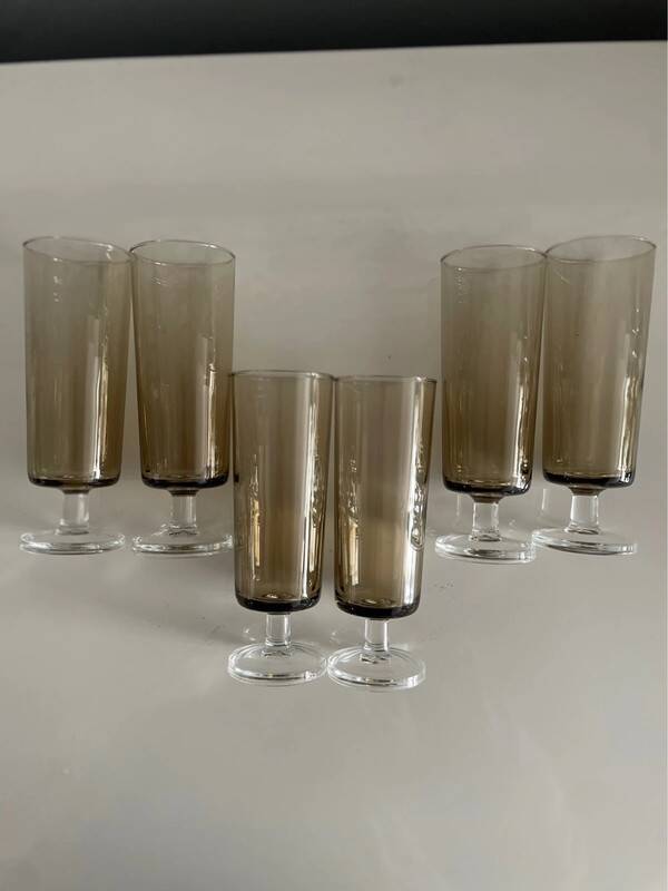 6 vintage flutes 70