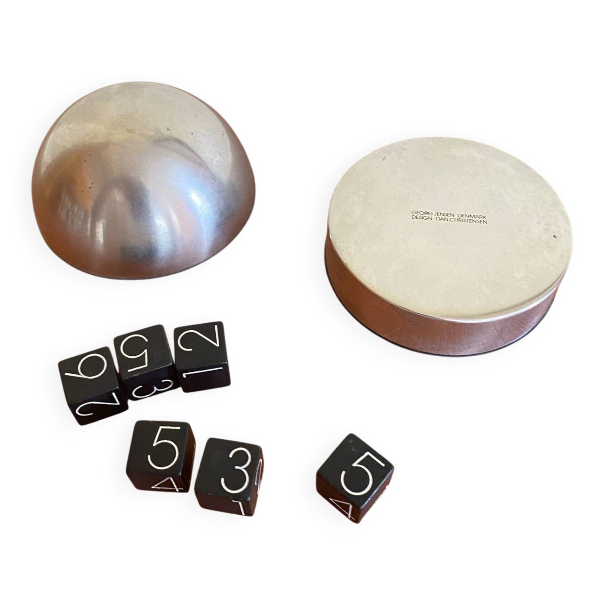 Georg Jensen dice game set
