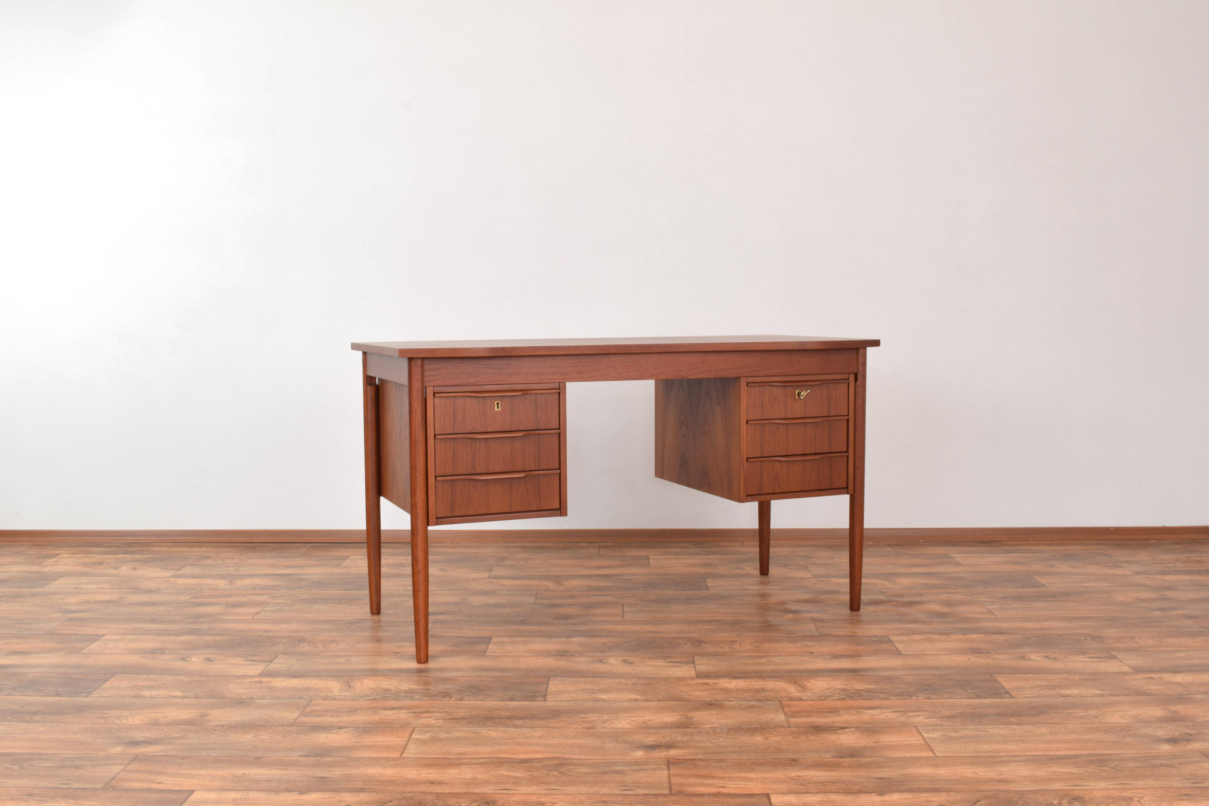 Mid-Century Danish Teak Desk, 1960s.