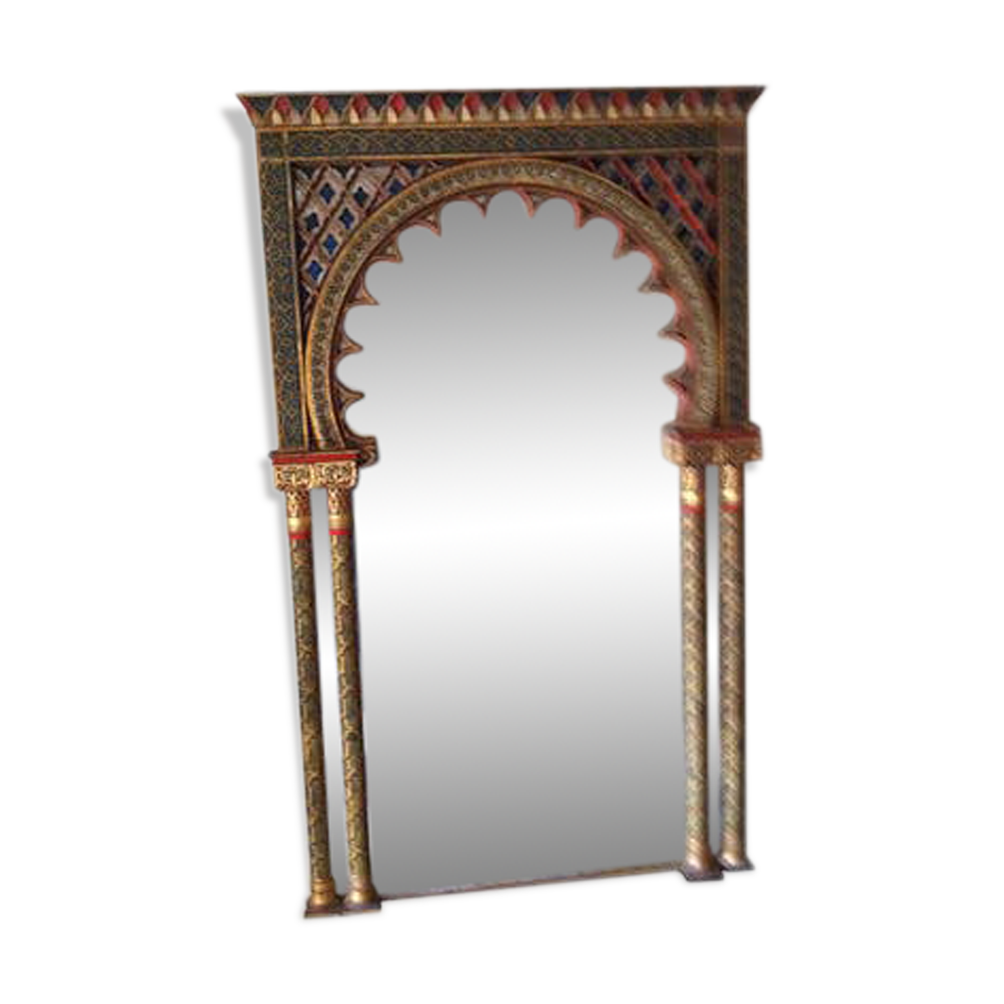 Old Radjastan mirror arch 190x120 cm