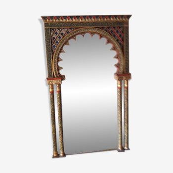 Arche miroir Radjastan ancien 190x120 cm