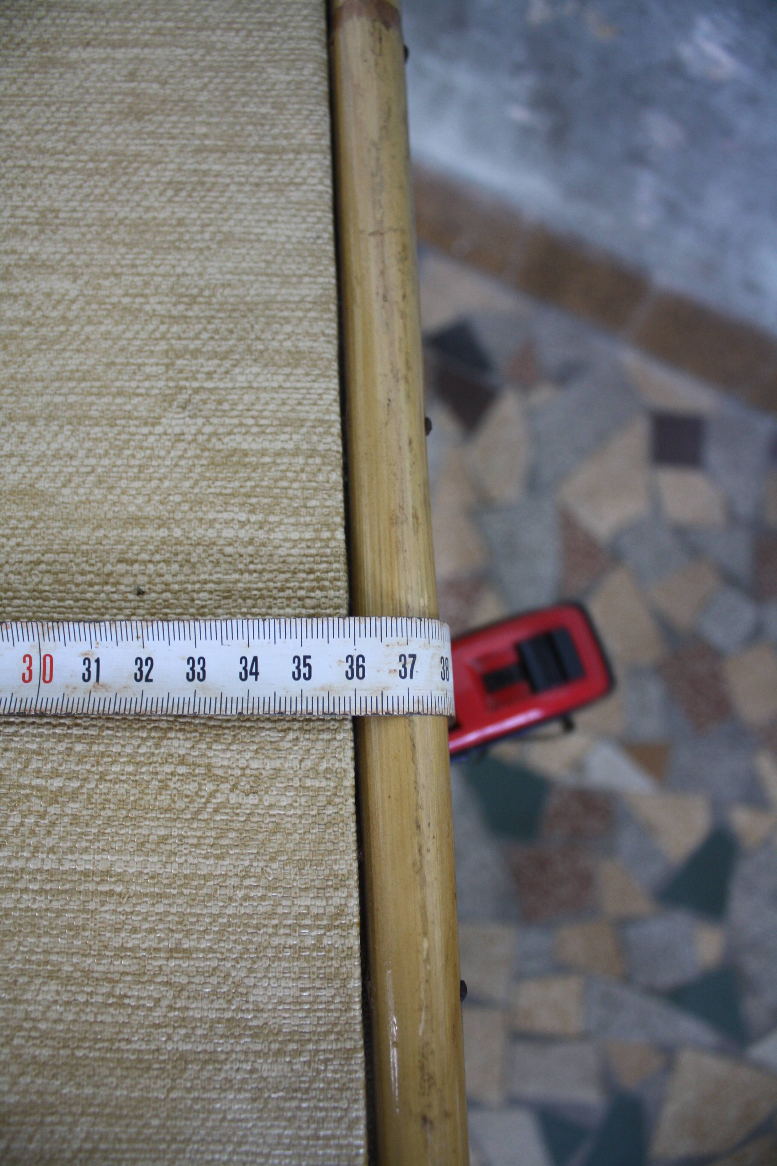 Pair of vintage rattan bedside tables