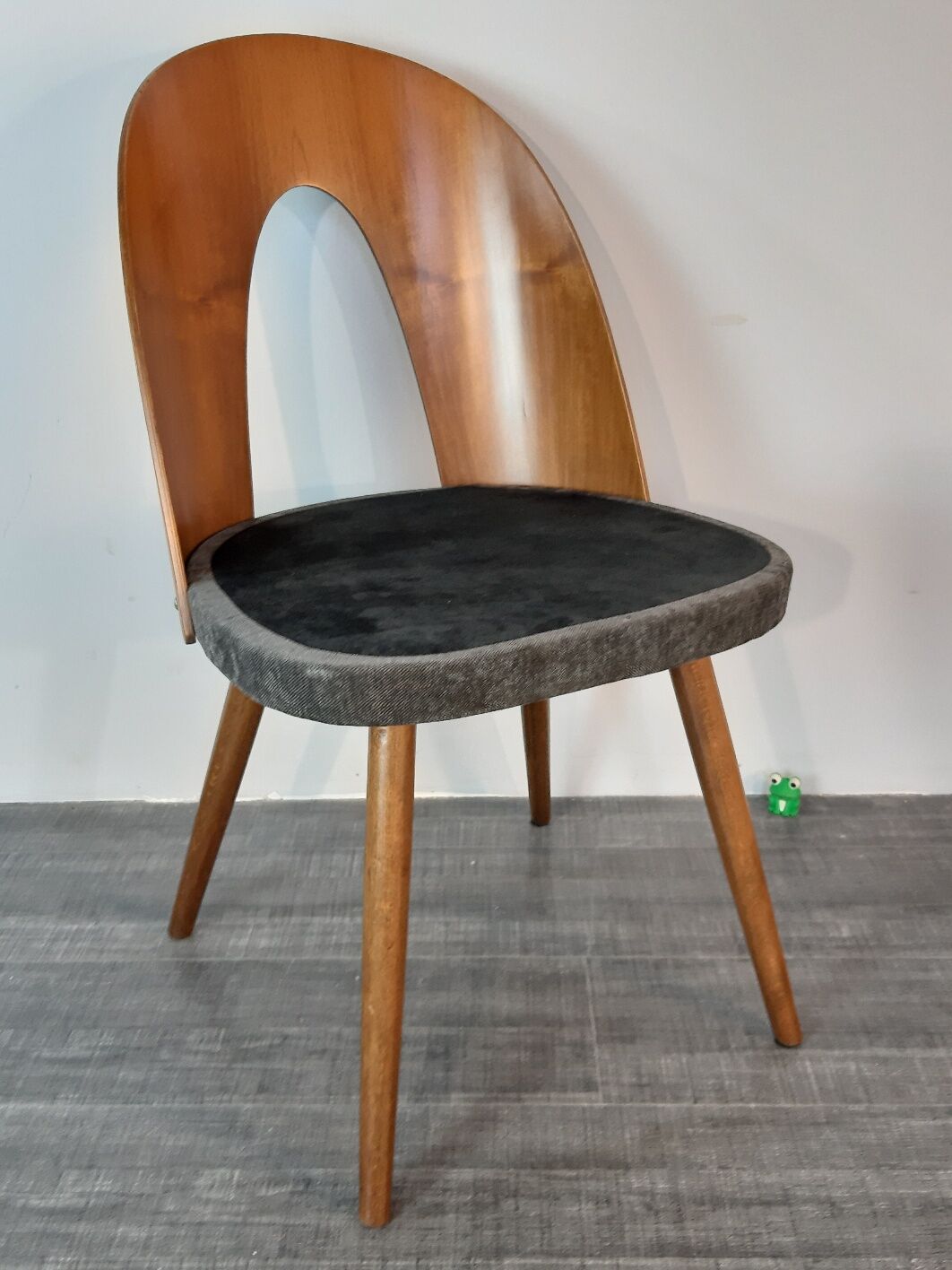 Set 6 chairs Walnut Suman by MIER, Mid-Century Czechoslovakia 1960 s