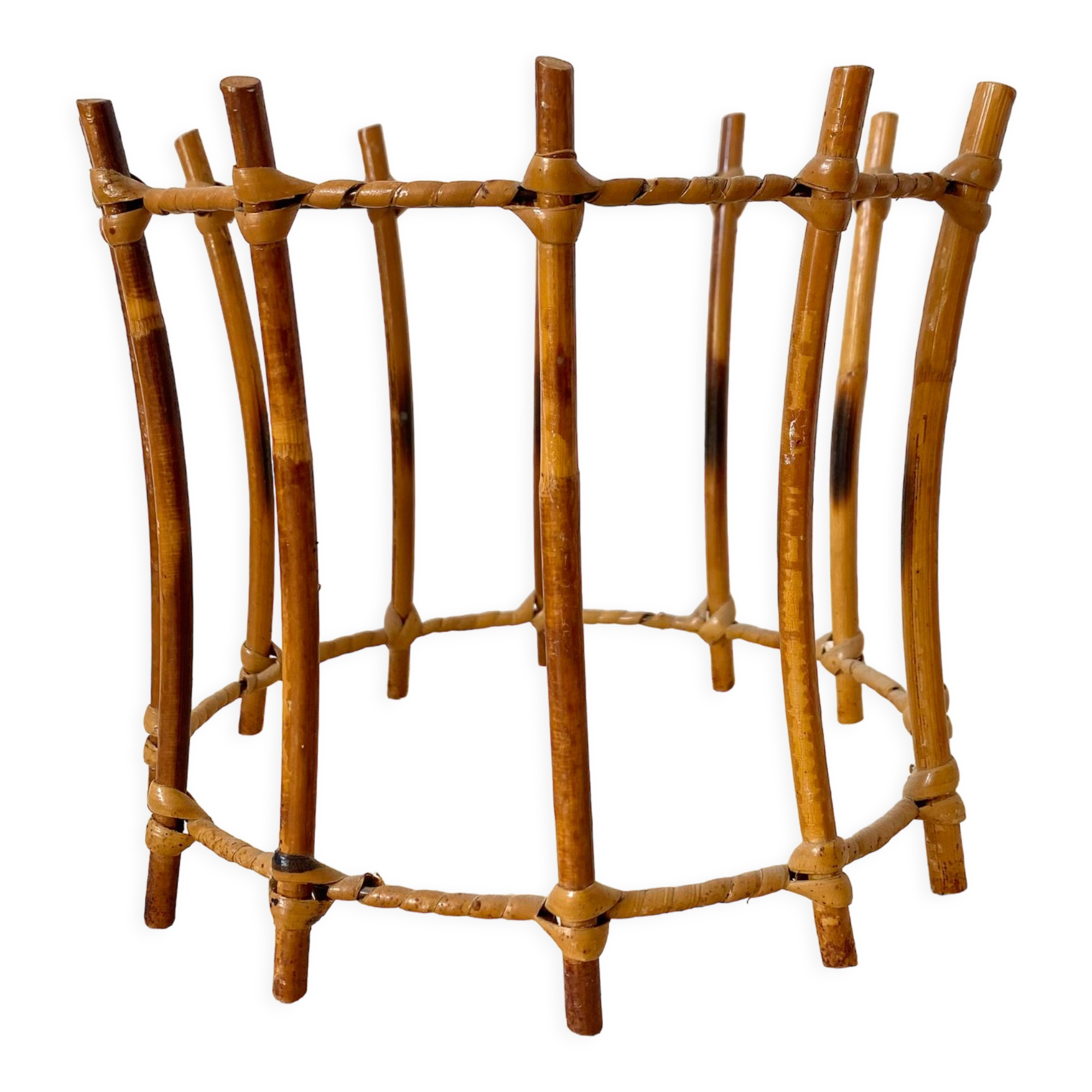 Vintage rattan lampshade