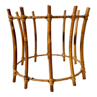 Vintage rattan lampshade