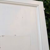 Communication door H219.5xL80cm, old panelled and moulded.