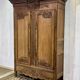 Armoire de mariage Normande sculptée en chêne clair du 19ème siècle