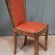 Series of 6 art deco chairs