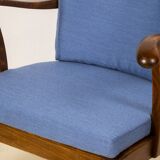 1940s Lounge Chairs by Tyge Hvass, Model 1628 for Fritz Hansen, Denmark