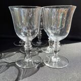 Baccarat – glasses size n°2 - art nouveau - blown plain crystal - service vence