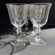 Baccarat – glasses size n°2 - art nouveau - blown plain crystal - service vence