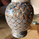 Small Vallauris vase in mosaic clay signed Gerbino