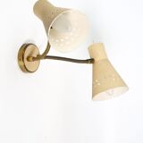 Italian wall lamp double flexible 1950