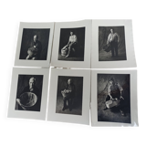 6 photographies en noir et blanc, tirage argentique 1964 à Chicago