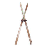 Pair of vintage wooden skis