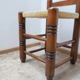 Set of six french mid-century dining chairs