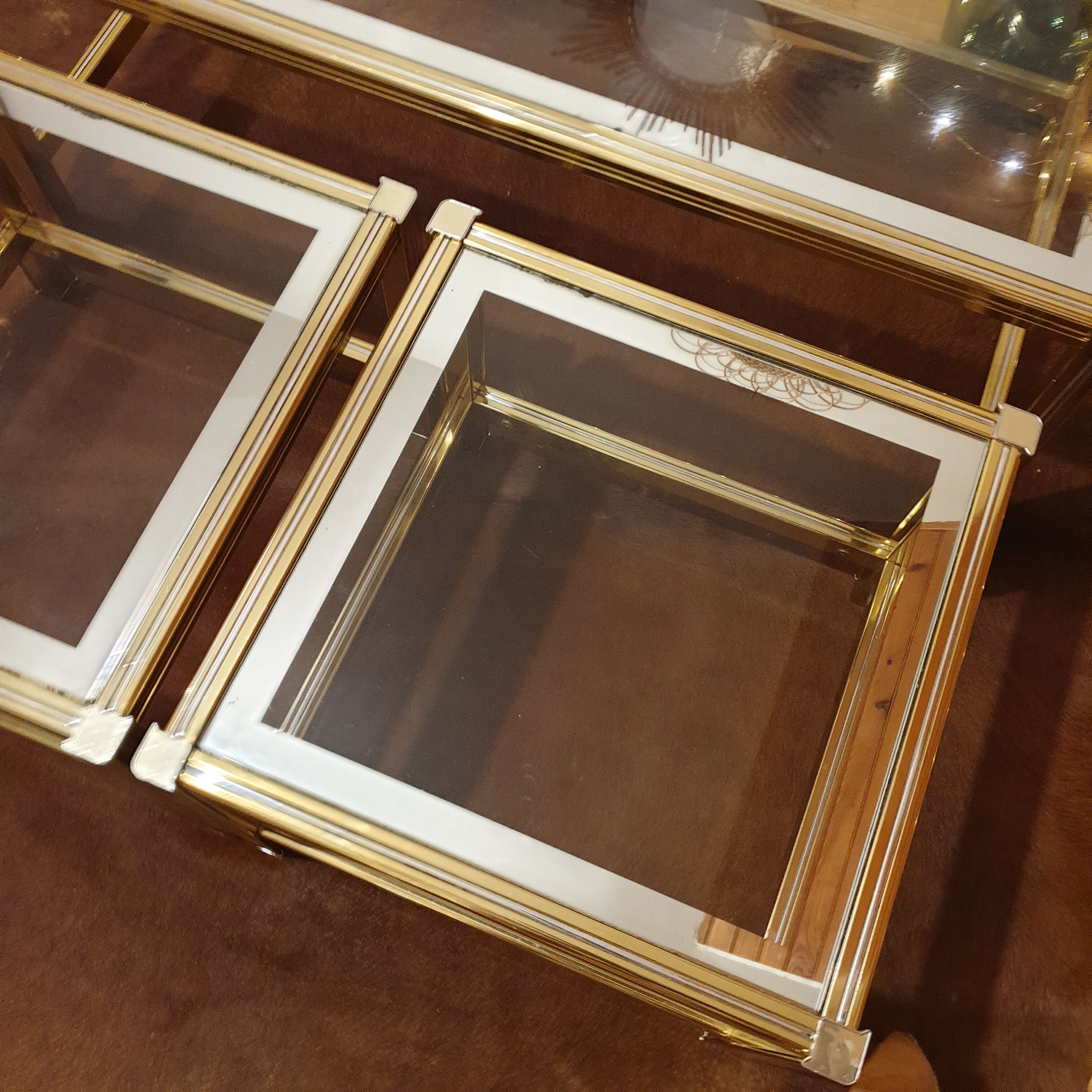 Tables gigognes Rochebobois vintage