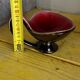 West Germany valet tray - Freeform, iridescent brown and red - 1960s