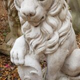 Reconstructed stone lion