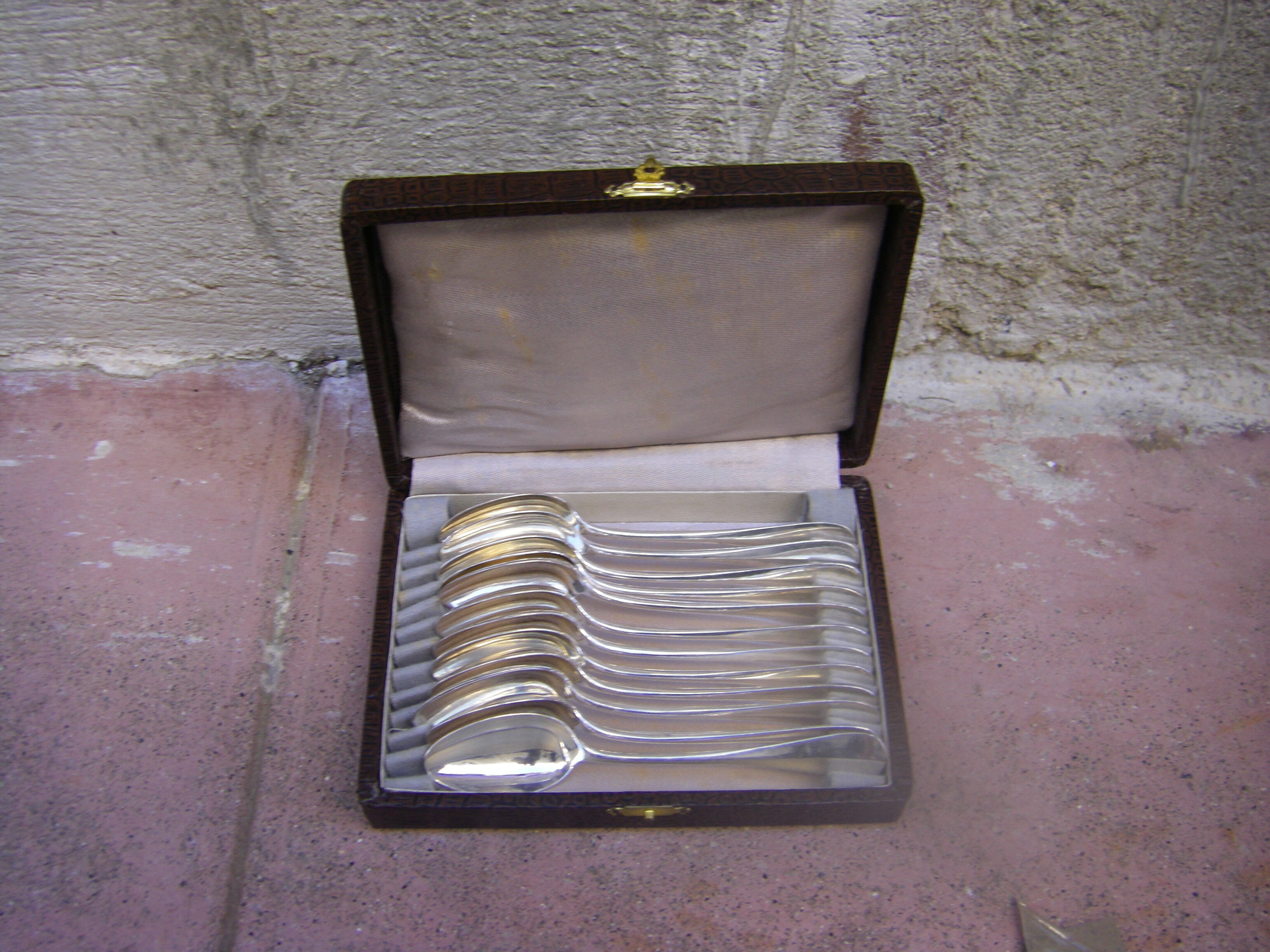 Box of twelve small Christofle spoons