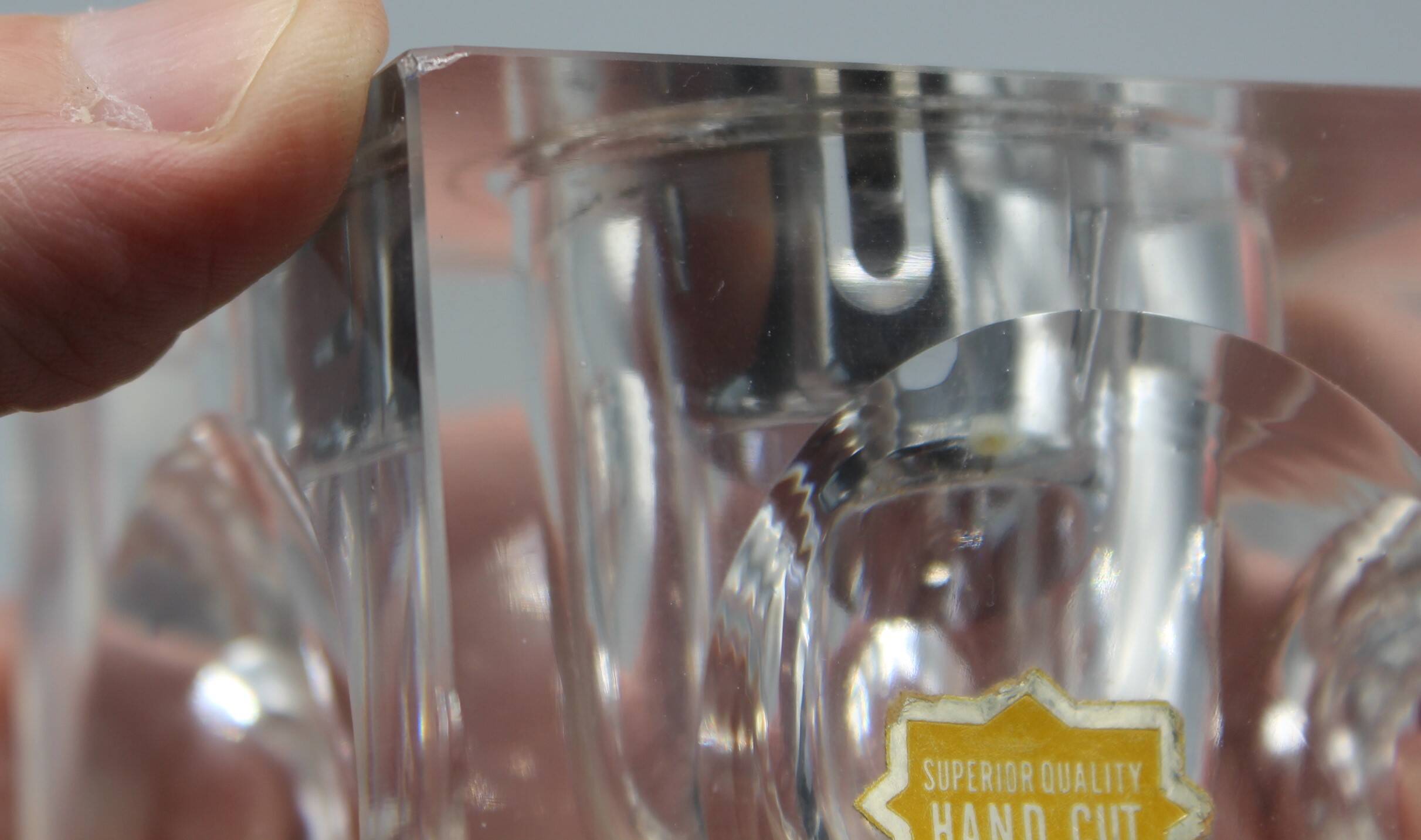 Old vintage crystal lighter designed by antonio imperatore murano 1970 70