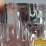 Old vintage crystal lighter designed by antonio imperatore murano 1970 70