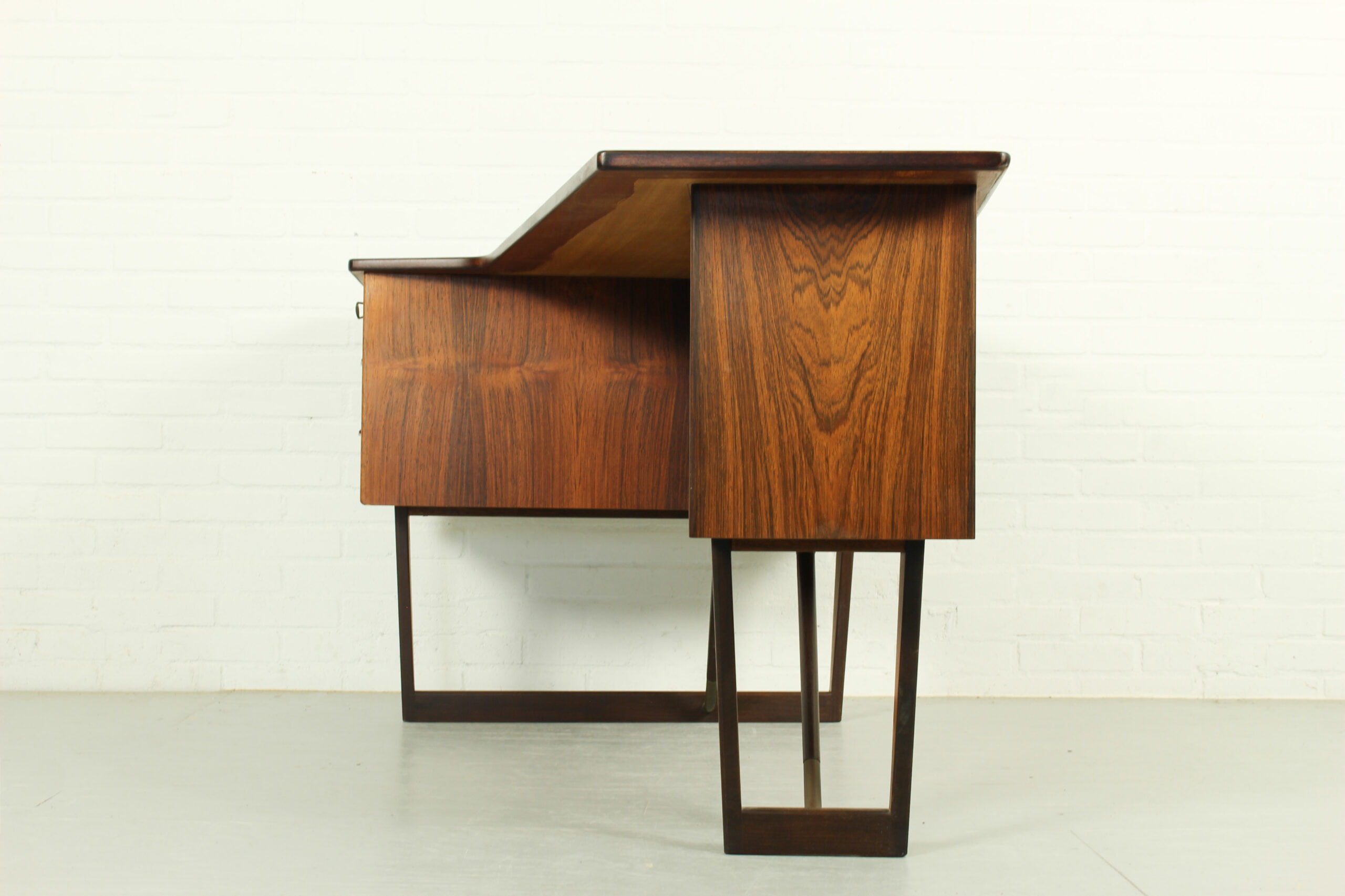 1960s Peter Løvig Nielsen 'Boomerang' Desk Hedensted Møbelfabrik