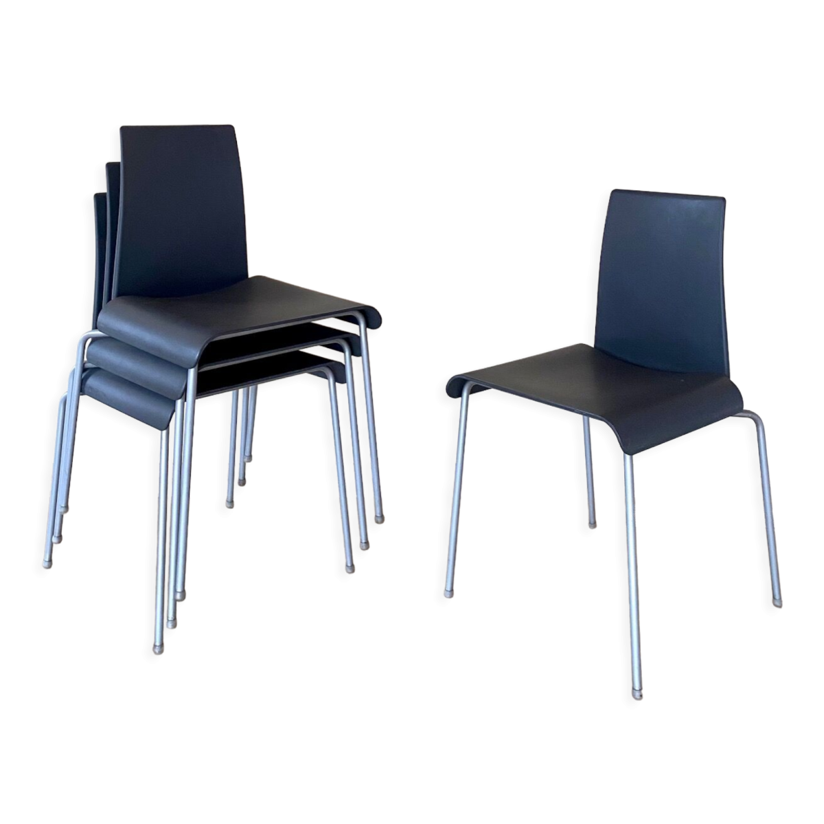 4 design chairs by Uwe Fischer B&B Italia