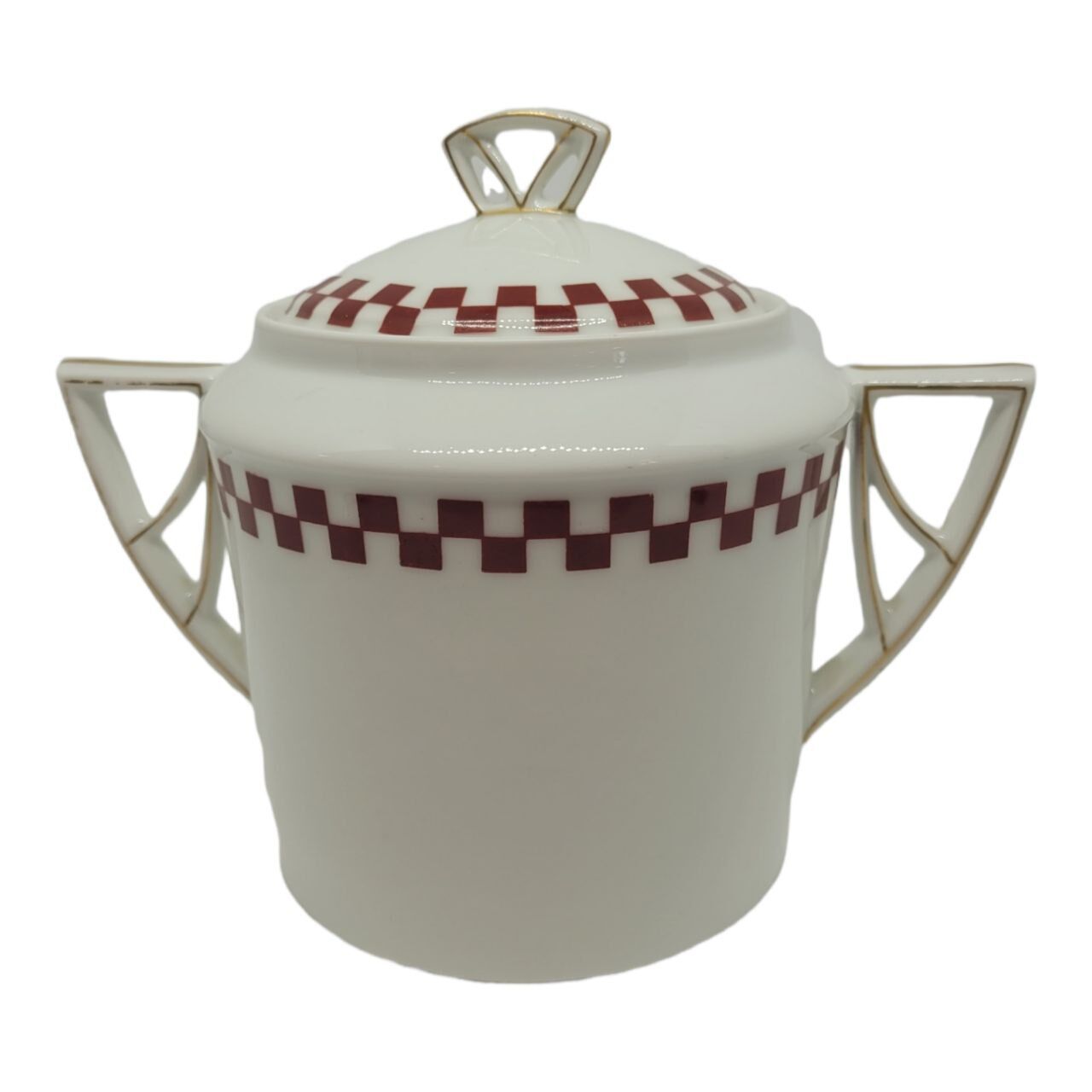 Sugar Art Deco porcelain Limoges