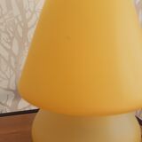 Glass mushroom lamp
