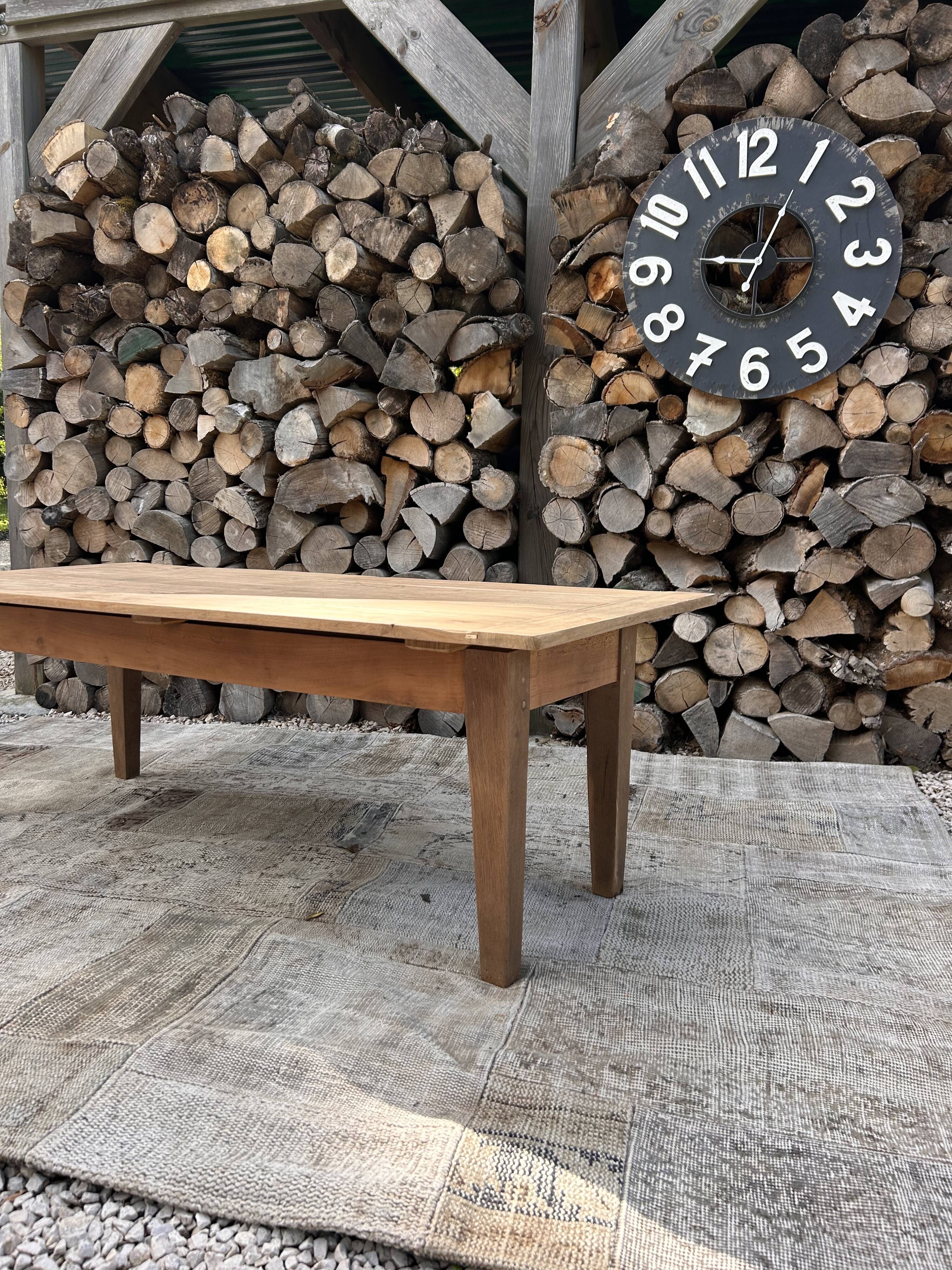 Renovated solid wood coffee table