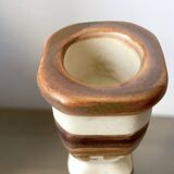 Quimper HB-Henriot earthenware candlestick