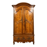 Important wedding armoire from the Louis XV period in marquetry and burl.