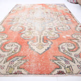 3x6 beige and red carpet rug