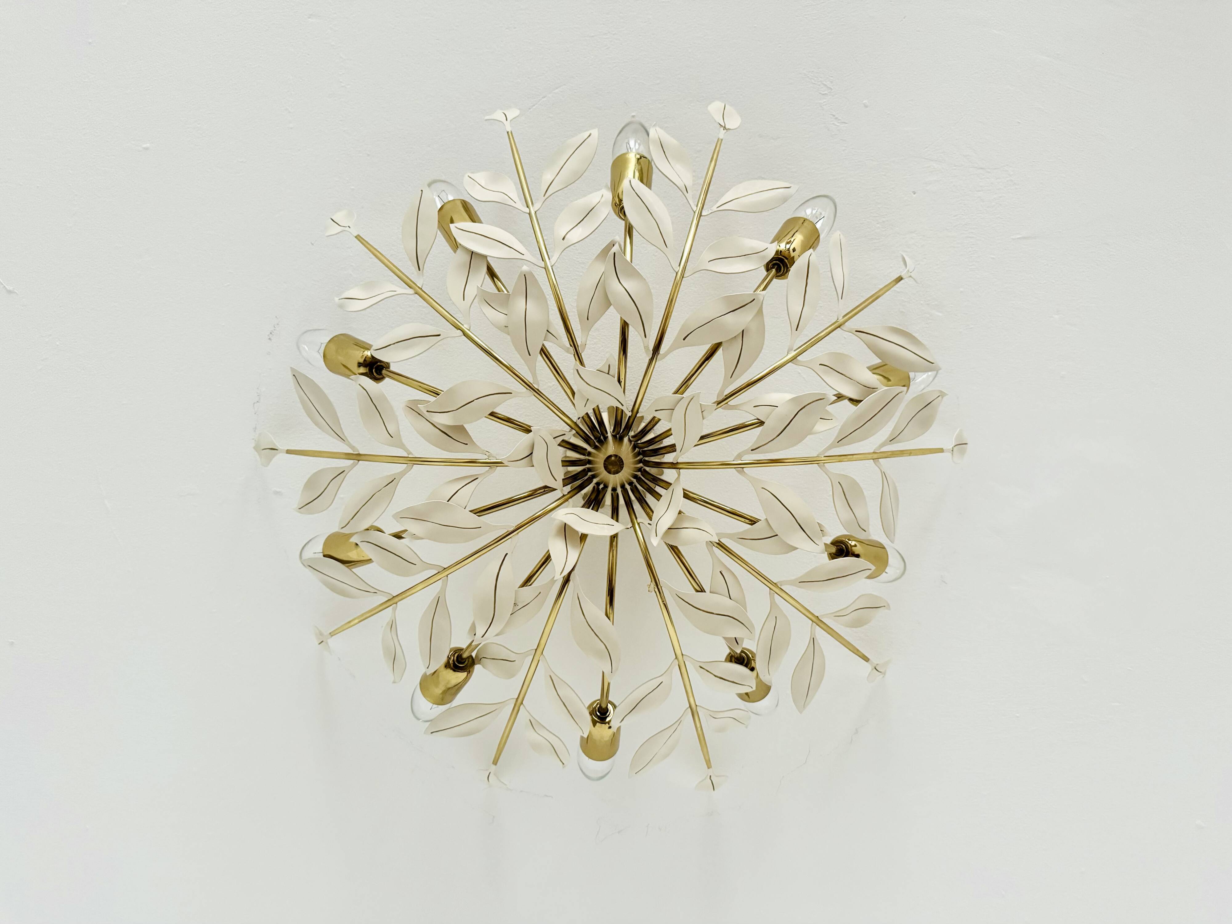 Flush Chandelier by Vereinigte Werkstätten Munich