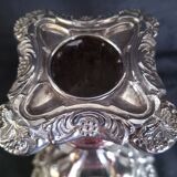 Candlestick in silver metal