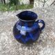 Pitcher in ceramic blue 5-litre varnished