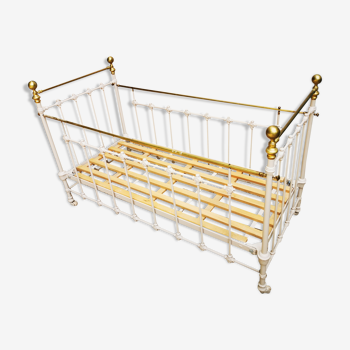 Wrought iron baby cot