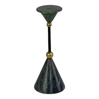 Vintage marble and brass candle holder